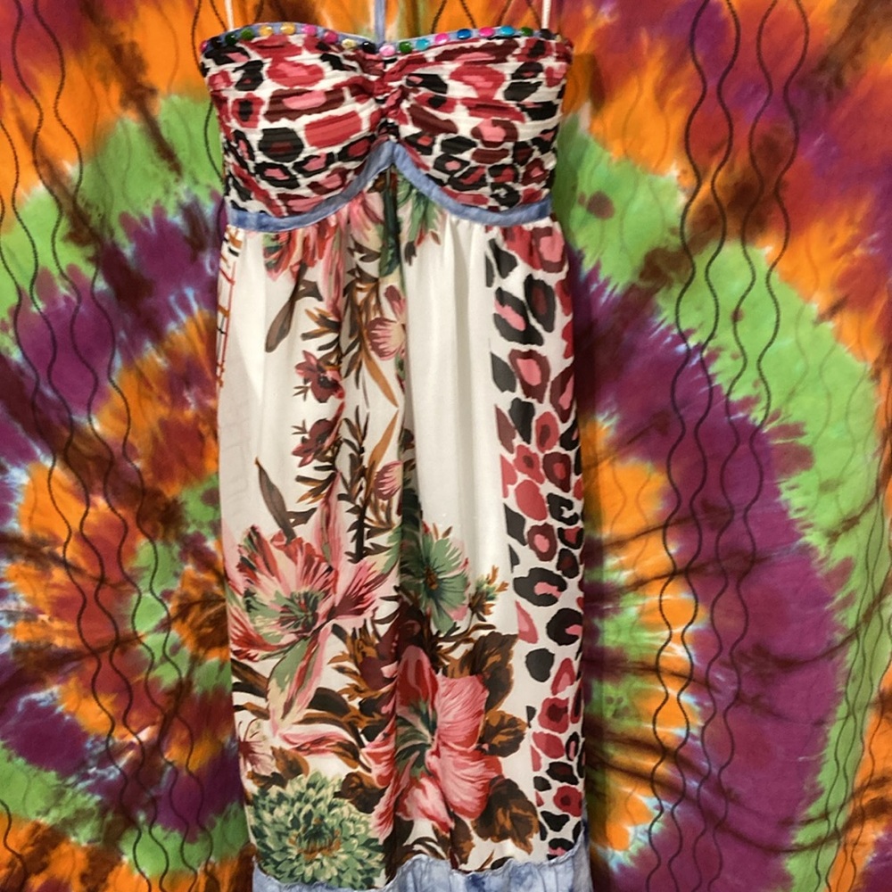 Best-Emilie maxi dress, SM/MED. Floral and animal print - Picture 5 of 7
